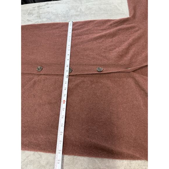 Crush 100% Cashmere Brown Long Button Cardigan Sweater Women’s Size XL - Picture 10 of 13